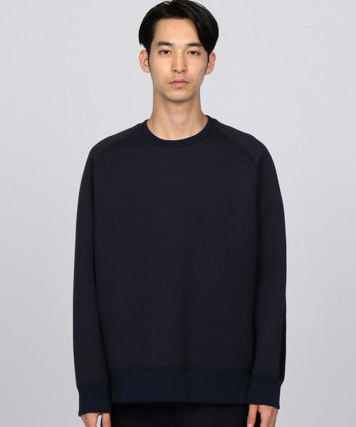 EN ROUTE（アンルート）の「ENR ダンボールニットバイカラープルオーバー（スウェット・メンズ・Black/Navy・2/1/3）」の3枚目の写真