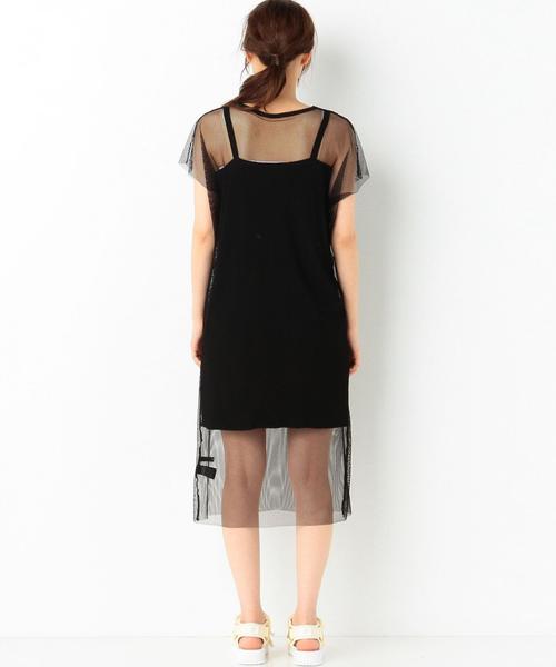 Another Edition（アナザーエディション）の「ワッフルキャミ＆チュールワンピース/AEMBC　ワッフルCAMI＆チュールOP◆（ワンピース・レディース・ブラック/ピンク/オリーブ・FREE）」の13枚目の写真