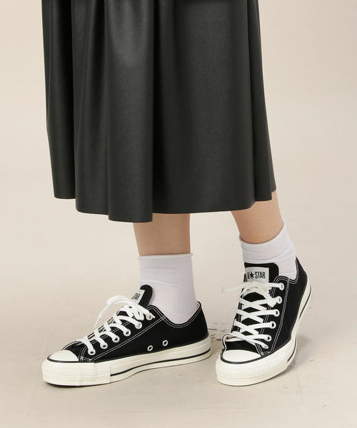 CONVERSE（コンバース）の「＜CONVERSE（コンバース）＞ALL STAR MADE IN JAPAN スニーカー（スニーカー・レディース・ブラック/オフホワイト・23cm/25cm/24.5cm/24cm/23.5cm）」の3枚目の写真