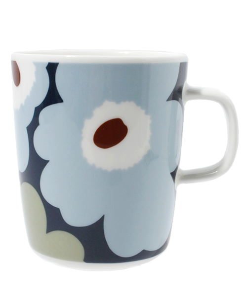 marimekko（マリメッコ）の「UNIKKO/MUG（グラス/マグカップ/タンブラー・レディース・ブルー系その他/レッド系その他/オレンジ系その他/オレンジ/ライム/グリーン/ブルー/イエロー×グレー/ブラック/チャコールグレー/ライトブルー/ネイビー/レッド/ダークネイビー/ピンク/ダークグリーン/ワインレッド/スカイブルー・FREE）」の11枚目の写真