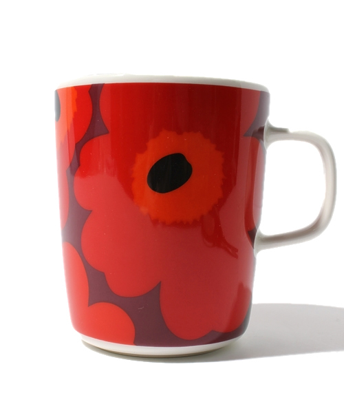 marimekko（マリメッコ）の「UNIKKO/MUG（グラス/マグカップ/タンブラー・レディース・ブルー系その他/レッド系その他/オレンジ系その他/オレンジ/ライム/グリーン/ブルー/イエロー×グレー/ブラック/チャコールグレー/ライトブルー/ネイビー/レッド/ダークネイビー/ピンク/ダークグリーン/ワインレッド/スカイブルー・FREE）」の16枚目の写真