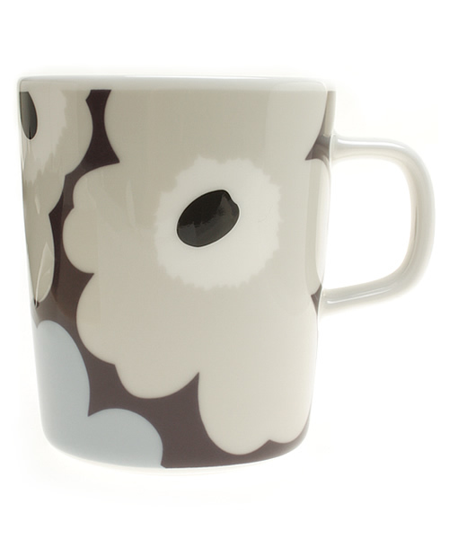 marimekko（マリメッコ）の「UNIKKO/MUG（グラス/マグカップ/タンブラー・レディース・ブルー系その他/レッド系その他/オレンジ系その他/オレンジ/ライム/グリーン/ブルー/イエロー×グレー/ブラック/チャコールグレー/ライトブルー/ネイビー/レッド/ダークネイビー/ピンク/ダークグリーン/ワインレッド/スカイブルー・FREE）」の3枚目の写真