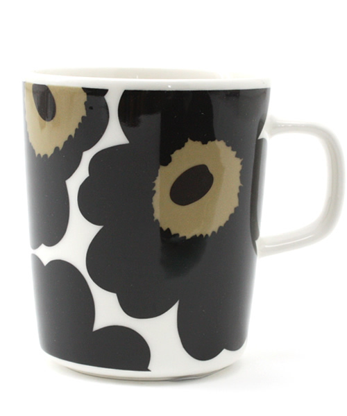 marimekko（マリメッコ）の「UNIKKO/MUG（グラス/マグカップ/タンブラー・レディース・ブルー系その他/レッド系その他/オレンジ系その他/オレンジ/ライム/グリーン/ブルー/イエロー×グレー/ブラック/チャコールグレー/ライトブルー/ネイビー/レッド/ダークネイビー/ピンク/ダークグリーン/ワインレッド/スカイブルー・FREE）」の2枚目の写真