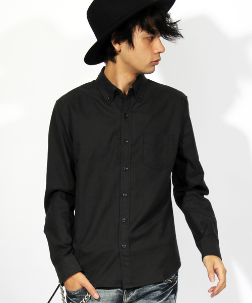 ８(eight)（エイト）の「オックスフォードシャツ 長袖シャツ コットン（シャツ/ブラウス・メンズ・グレー/ホワイト/ピンク/ブラック/ブルー・MEDIUM/LARGE/X-LARGE）」の3枚目の写真