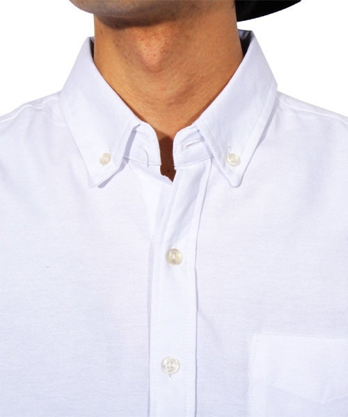 ８(eight)（エイト）の「オックスフォードシャツ 長袖シャツ コットン（シャツ/ブラウス・メンズ・グレー/ホワイト/ピンク/ブラック/ブルー・MEDIUM/LARGE/X-LARGE）」の8枚目の写真