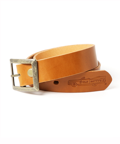 OLD BETTY'S（オールドベティーズ）の「Caddilac Leather Belt/キャデラックレザーベルト（ベルト・レディース・ネイビー/ブラウン/キャメル/オリーブ/レッド/ナチュラル・FREE）」の10枚目の写真