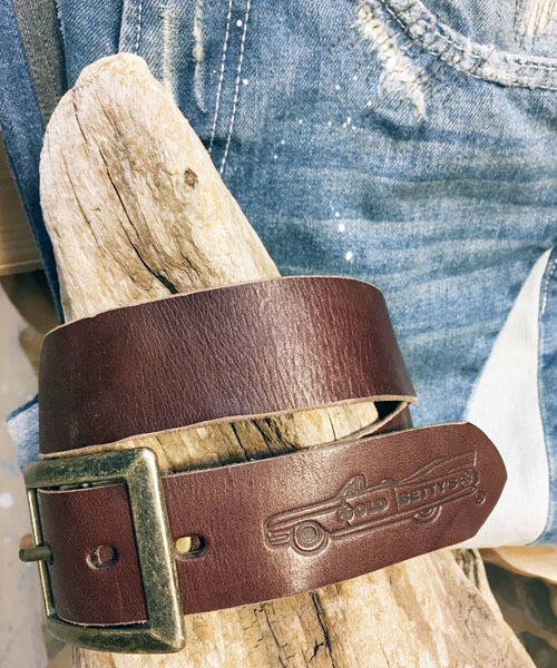 OLD BETTY'S（オールドベティーズ）の「Caddilac Leather Belt/キャデラックレザーベルト（ベルト・レディース・ネイビー/ブラウン/キャメル/オリーブ/レッド/ナチュラル・FREE）」の20枚目の写真