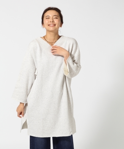 GLOBAL WORK(グローバルワーク)の「2WAYBIGチュニックワンピース/743871(ワンピース・レディース・ブルー/グレー/ブラック/ピンク系その他・FREE)」の2枚目の写真