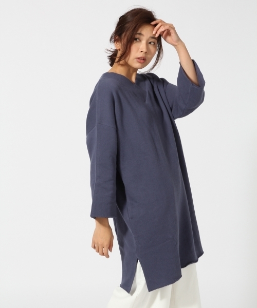 GLOBAL WORK(グローバルワーク)の「2WAYBIGチュニックワンピース/743871(ワンピース・レディース・ブルー/グレー/ブラック/ピンク系その他・FREE)」の3枚目の写真