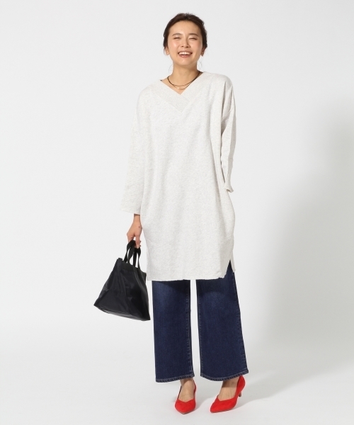 GLOBAL WORK(グローバルワーク)の「2WAYBIGチュニックワンピース/743871(ワンピース・レディース・ブルー/グレー/ブラック/ピンク系その他・FREE)」の6枚目の写真