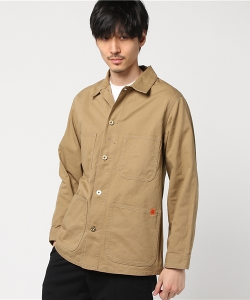 Purple&Yellow(パープルアンドイエロー)の「ユニバーサルオーバーオールコラボカバーオール(その他アウター・メンズ・ネイビー/ベージュ・LARGE/MEDIUM/X-LARGE/SMALL)」の2枚目の写真