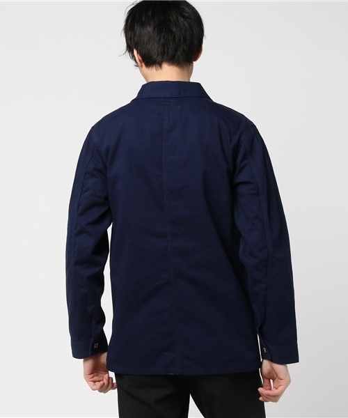 Purple&Yellow(パープルアンドイエロー)の「ユニバーサルオーバーオールコラボカバーオール(その他アウター・メンズ・ネイビー/ベージュ・LARGE/MEDIUM/X-LARGE/SMALL)」の4枚目の写真