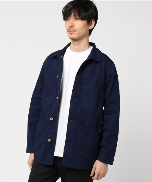 Purple&Yellow(パープルアンドイエロー)の「ユニバーサルオーバーオールコラボカバーオール(その他アウター・メンズ・ネイビー/ベージュ・LARGE/MEDIUM/X-LARGE/SMALL)」の3枚目の写真