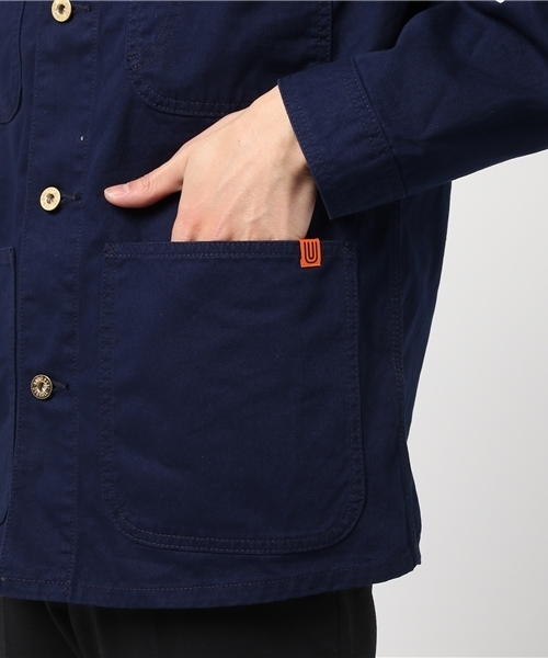 Purple&Yellow(パープルアンドイエロー)の「ユニバーサルオーバーオールコラボカバーオール(その他アウター・メンズ・ネイビー/ベージュ・LARGE/MEDIUM/X-LARGE/SMALL)」の8枚目の写真