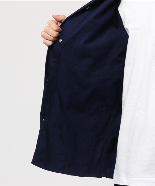 Purple&Yellow(パープルアンドイエロー)の「ユニバーサルオーバーオールコラボカバーオール(その他アウター・メンズ・ネイビー/ベージュ・LARGE/MEDIUM/X-LARGE/SMALL)」の7枚目の写真