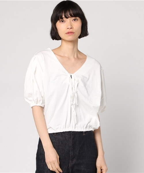 SLY(スライ)の「DARLIN DAHLIA ギャザーTOPS(タンクトップ・レディース・ブルー系その他/ブラックミックス/ブラック/オレンジ系その他/ホワイト・1/2)」の13枚目の写真