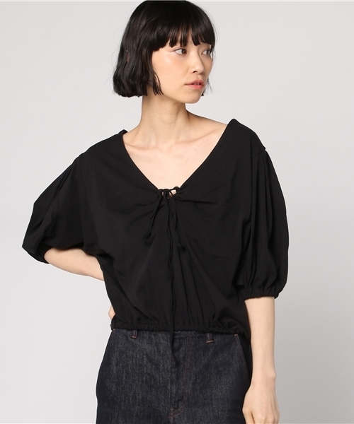 SLY(スライ)の「DARLIN DAHLIA ギャザーTOPS(タンクトップ・レディース・ブルー系その他/ブラックミックス/ブラック/オレンジ系その他/ホワイト・1/2)」の14枚目の写真