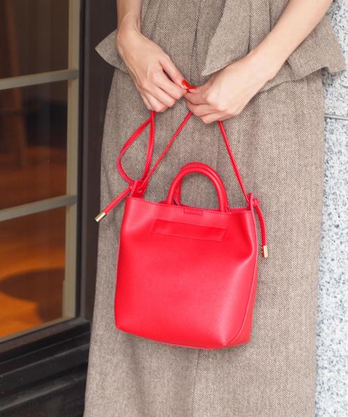 Another Edition（アナザーエディション）の「aeFC Tie SHLD ◆（トートバッグ・レディース・ライトブルー/ブラウン/レッド・フリー）」の3枚目の写真