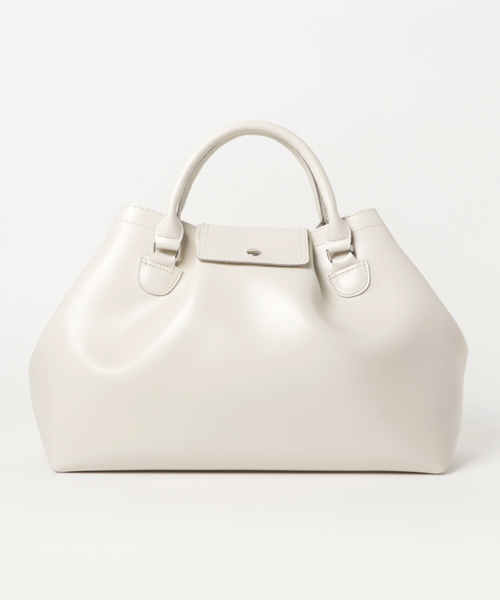 STUDIOUS（ステュディオス）の「タックラインハンドバッグ（ハンドバッグ・レディース・ブラック/アイボリー・FREE）」の2枚目の写真