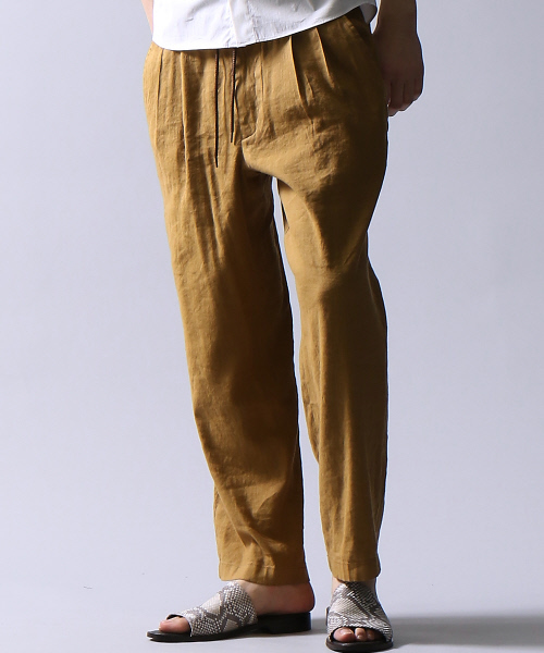 5351 POUR LES HOMMES(ゴーサンゴーイチプールオム)の「NORTHERN LINEN製品染めワイドパンツ(その他パンツ・メンズ・ベージュ/ブラック/キャメル・46/48/44)」の3枚目の写真