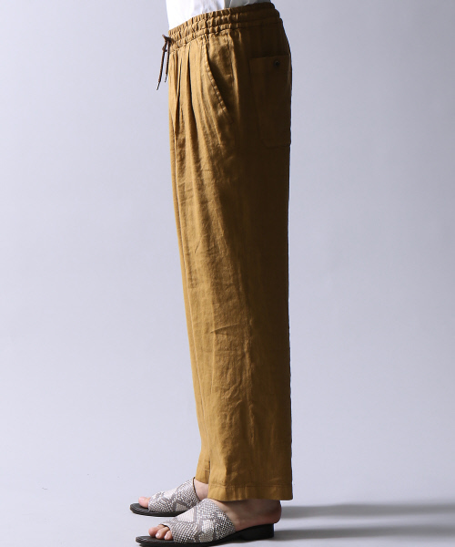 5351 POUR LES HOMMES(ゴーサンゴーイチプールオム)の「NORTHERN LINEN製品染めワイドパンツ(その他パンツ・メンズ・ベージュ/ブラック/キャメル・46/48/44)」の11枚目の写真