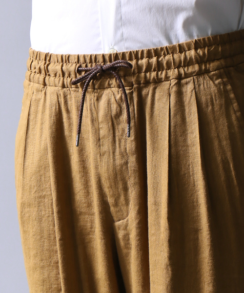 5351 POUR LES HOMMES(ゴーサンゴーイチプールオム)の「NORTHERN LINEN製品染めワイドパンツ(その他パンツ・メンズ・ベージュ/ブラック/キャメル・46/48/44)」の13枚目の写真