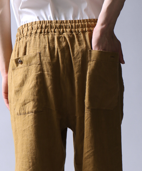 5351 POUR LES HOMMES(ゴーサンゴーイチプールオム)の「NORTHERN LINEN製品染めワイドパンツ(その他パンツ・メンズ・ベージュ/ブラック/キャメル・46/48/44)」の5枚目の写真