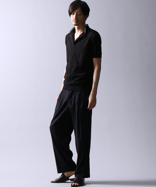 5351 POUR LES HOMMES(ゴーサンゴーイチプールオム)の「NORTHERN LINEN製品染めワイドパンツ(その他パンツ・メンズ・ベージュ/ブラック/キャメル・46/48/44)」の8枚目の写真