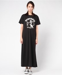 HYSTERIC GLAMOUR ロングワンピース ブラック 中古・古着通販】Hysteric Glamour (ヒステリックグラマー