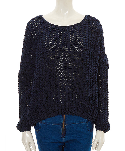 fifth(フィフス)の「鍵編みニットプルオーバー(ニット/セーター・レディース・ブラック/ネイビー/グレー/スモークピンク/キャメル/オフホワイト/ブラウン・MEDIUM)」の10枚目の写真