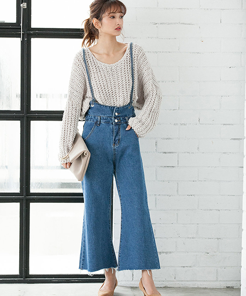 fifth(フィフス)の「鍵編みニットプルオーバー(ニット/セーター・レディース・ブラック/ネイビー/グレー/スモークピンク/キャメル/オフホワイト/ブラウン・MEDIUM)」の17枚目の写真