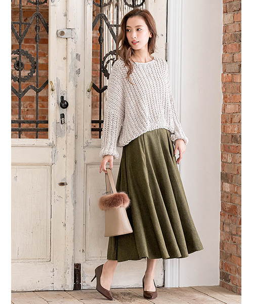 fifth(フィフス)の「鍵編みニットプルオーバー(ニット/セーター・レディース・ブラック/ネイビー/グレー/スモークピンク/キャメル/オフホワイト/ブラウン・MEDIUM)」の20枚目の写真