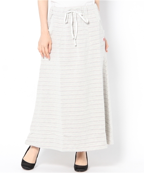 WEGO（ウィゴー）の「裏毛ロングスカ－ト（スカート・レディース・アイボリー/杢グレー/ネイビー・FREE）」の2枚目の写真