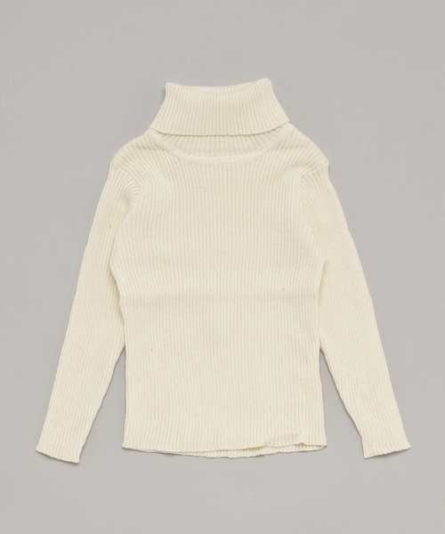 KOBE LETTUCE（コウベレタス）の「★キッズ★着回し力◎使えすぎる定番アイテム！コットン100%★タートルネック★シンプルリブニットトップス/セーター[X1951]神戸レタス（ニット/セーター・キッズ・ブラック/ピンク/グレー/アイボリー・110/100/120/90）」の8枚目の写真