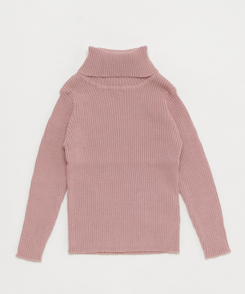 KOBE LETTUCE（コウベレタス）の「★キッズ★着回し力◎使えすぎる定番アイテム！コットン100%★タートルネック★シンプルリブニットトップス/セーター[X1951]神戸レタス（ニット/セーター・キッズ・ブラック/ピンク/グレー/アイボリー・110/100/120/90）」の6枚目の写真