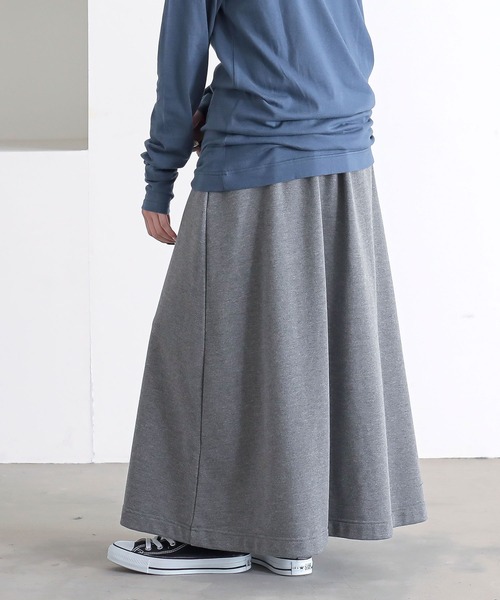 n'OrLABEL（ノアールレーベル）の「『ラフロングスカート』（スカート・レディース・ブラック/ネイビー/杢グレー/スモークピンク/カーキ・FREE）」の22枚目の写真