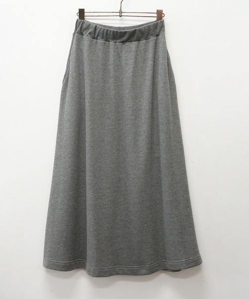 n'OrLABEL（ノアールレーベル）の「『ラフロングスカート』（スカート・レディース・ブラック/ネイビー/杢グレー/スモークピンク/カーキ・FREE）」の7枚目の写真
