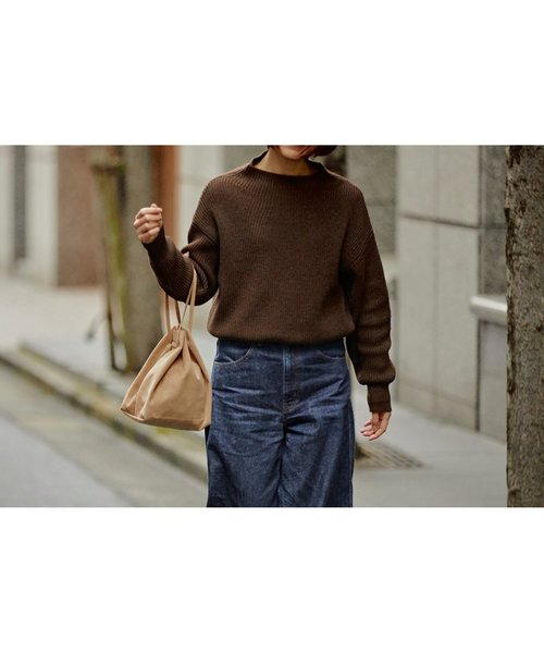 Creed（クリード）の「F - 2 <エフツー> / 巾着（ハンドバッグ・レディース・キャメル/ブラック/グレー/ネイビー/アイボリー/パープル/カーキ/ライトブラウン/ピンク/ブルー/ブラウン/グリーン/ナチュラル/サックスブルー/マスタード/ベージュ/ライトピンク/モカ/エメラルド/ライトブルー/ワイン/ホワイト系その他/ライム/ブルー系その他・ﾌﾘ-/FREE）」の9枚目の写真