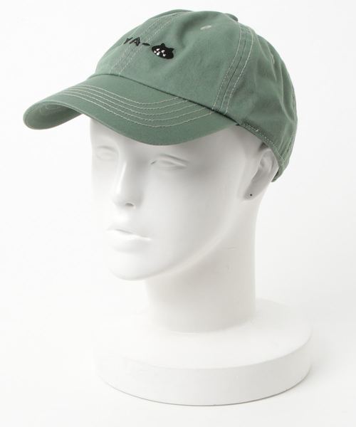 にゃー（ニャー）の「(L)にゃーロゴベースボールキャップ（キャップ・レディース・ベージュ/カーキ/ネイビー・フリー）」の3枚目の写真