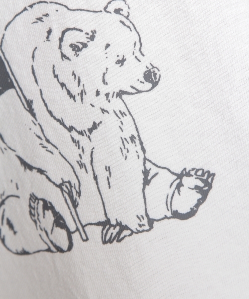 niko and...（ニコアンド）の「コットンフラッグアニマルカーブTシャツ（Tシャツ/カットソー・レディース・ホワイト/カーキ/ネイビー・FREE）」の13枚目の写真