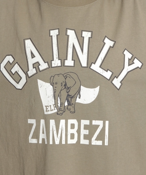 niko and...（ニコアンド）の「コットンフラッグアニマルカーブTシャツ（Tシャツ/カットソー・レディース・ホワイト/カーキ/ネイビー・FREE）」の15枚目の写真