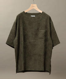 BEAUTY&YOUTH UNITED ARROWS | BY スエードタッチ ワイドフォルム ハーフスリーブ カットソー(Tシャツ/カットソー)