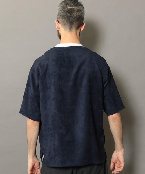 BEAUTY&YOUTH UNITED ARROWS(ビューティーアンドユースユナイテッドアローズ)の「BY スエードタッチ ワイドフォルム ハーフスリーブ カットソー ◆(Tシャツ/カットソー・メンズ・ライトグレー/ダークグリーン/ネイビー・SMALL/MEDIUM/LARGE/X-LARGE)」の10枚目の写真