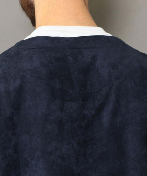 BEAUTY&YOUTH UNITED ARROWS(ビューティーアンドユースユナイテッドアローズ)の「BY スエードタッチ ワイドフォルム ハーフスリーブ カットソー ◆(Tシャツ/カットソー・メンズ・ライトグレー/ダークグリーン/ネイビー・SMALL/MEDIUM/LARGE/X-LARGE)」の11枚目の写真