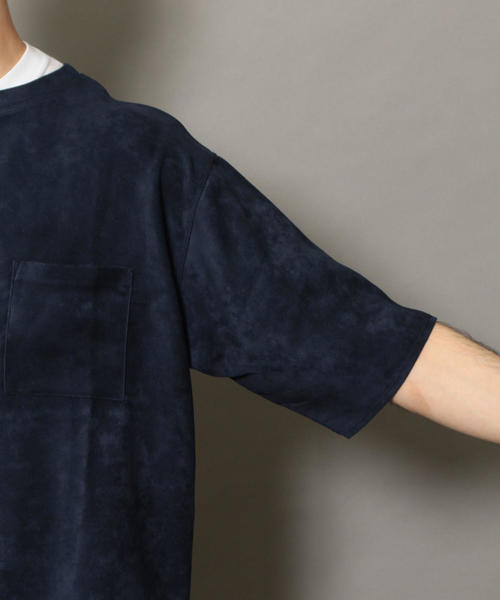 BEAUTY&YOUTH UNITED ARROWS(ビューティーアンドユースユナイテッドアローズ)の「BY スエードタッチ ワイドフォルム ハーフスリーブ カットソー ◆(Tシャツ/カットソー・メンズ・ライトグレー/ダークグリーン/ネイビー・SMALL/MEDIUM/LARGE/X-LARGE)」の12枚目の写真