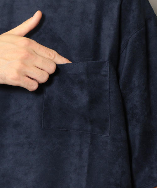 BEAUTY&YOUTH UNITED ARROWS(ビューティーアンドユースユナイテッドアローズ)の「BY スエードタッチ ワイドフォルム ハーフスリーブ カットソー ◆(Tシャツ/カットソー・メンズ・ライトグレー/ダークグリーン/ネイビー・SMALL/MEDIUM/LARGE/X-LARGE)」の14枚目の写真