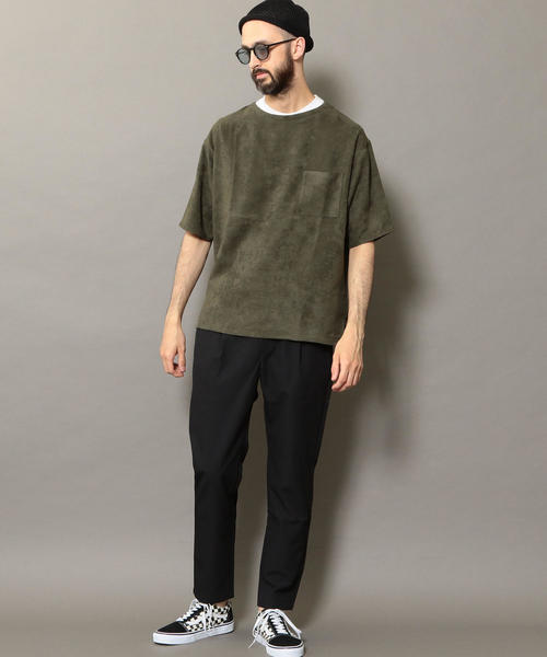 BEAUTY&YOUTH UNITED ARROWS(ビューティーアンドユースユナイテッドアローズ)の「BY スエードタッチ ワイドフォルム ハーフスリーブ カットソー ◆(Tシャツ/カットソー・メンズ・ライトグレー/ダークグリーン/ネイビー・SMALL/MEDIUM/LARGE/X-LARGE)」の19枚目の写真