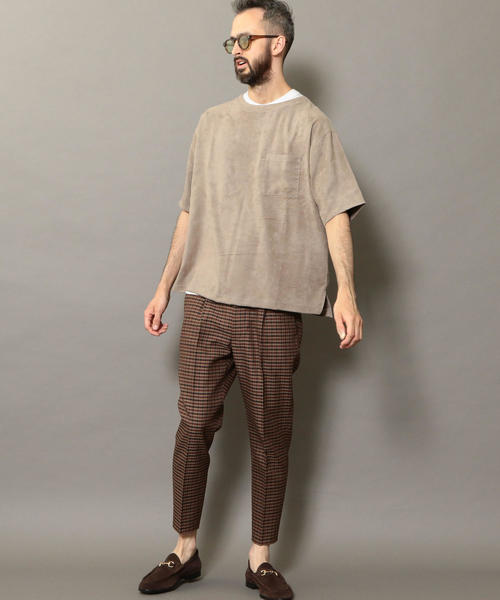 BEAUTY&YOUTH UNITED ARROWS(ビューティーアンドユースユナイテッドアローズ)の「BY スエードタッチ ワイドフォルム ハーフスリーブ カットソー ◆(Tシャツ/カットソー・メンズ・ライトグレー/ダークグリーン/ネイビー・SMALL/MEDIUM/LARGE/X-LARGE)」の22枚目の写真