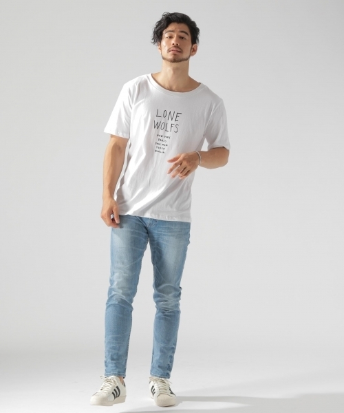 BAYFLOW(ベイフロー)の「【LONE WOLFS(ローンウルフズ)】ロゴ TEE(Tシャツ/カットソー・メンズ・ホワイト/ブラック・MEDIUM/LARGE)」の3枚目の写真