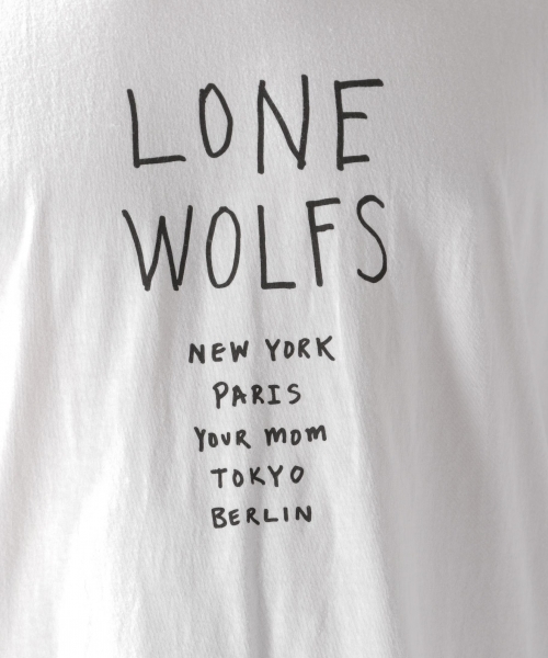 BAYFLOW(ベイフロー)の「【LONE WOLFS(ローンウルフズ)】ロゴ TEE(Tシャツ/カットソー・メンズ・ホワイト/ブラック・MEDIUM/LARGE)」の11枚目の写真